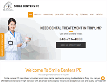 Tablet Screenshot of dentistintroy.com